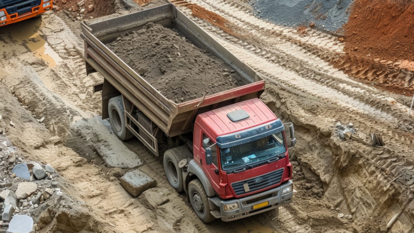camion bennes terrassement
