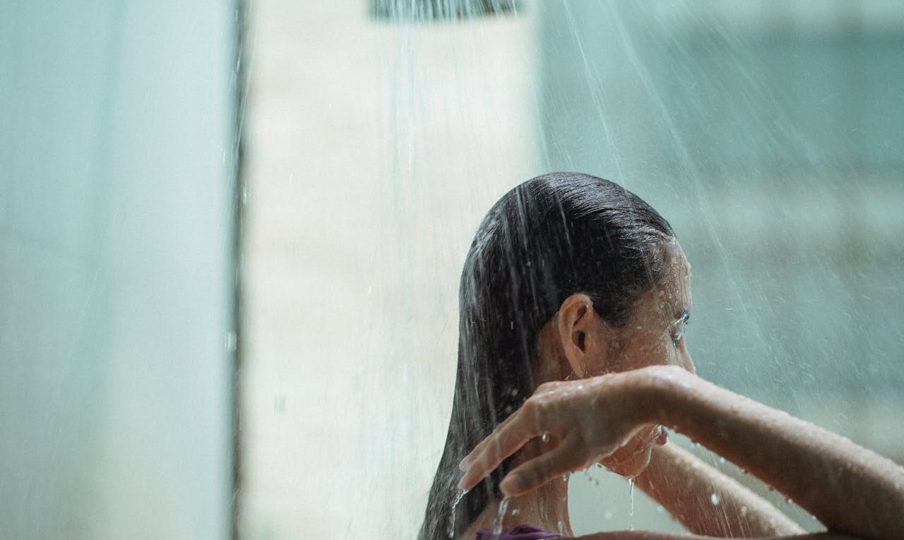 sous la douche