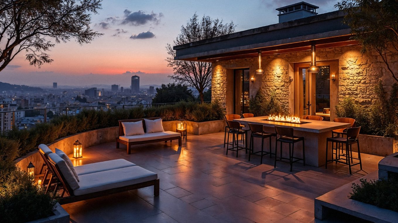 éclairage terrasse