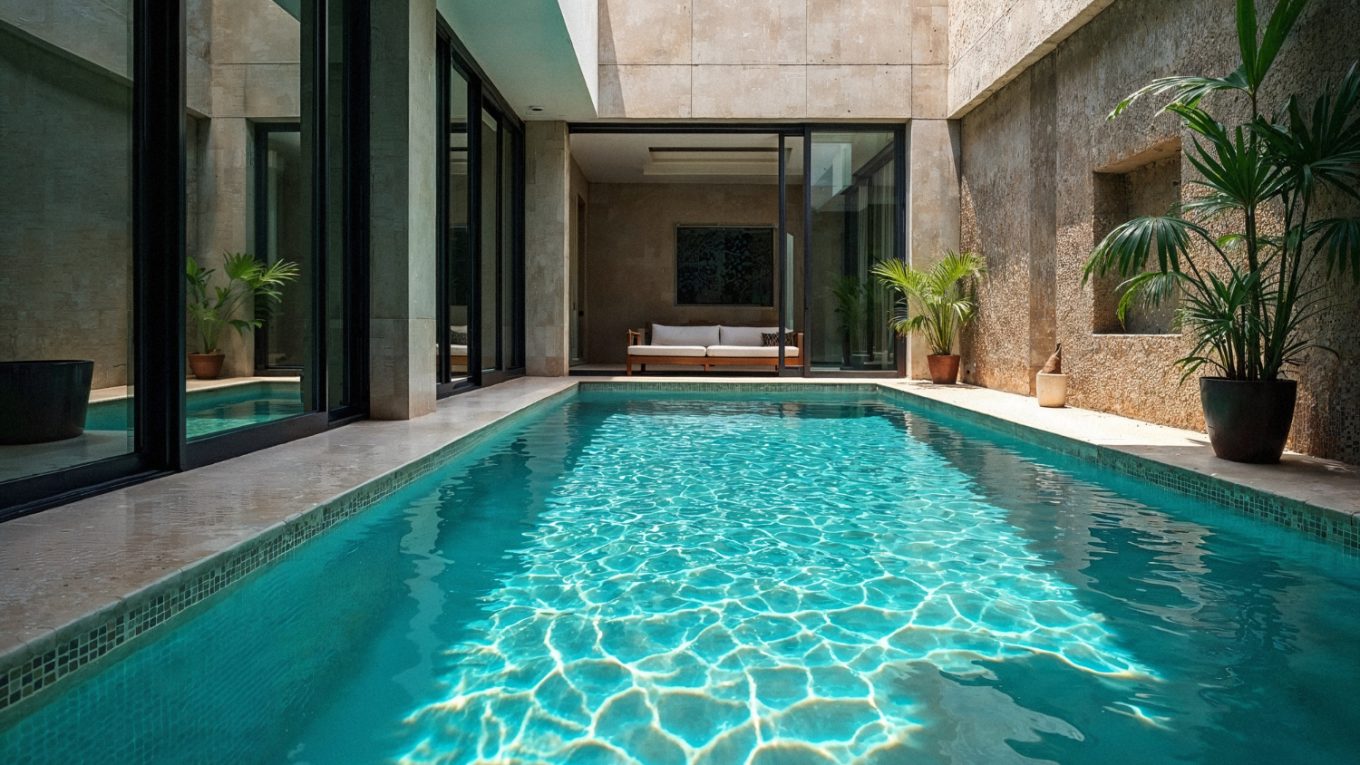 projection piscine